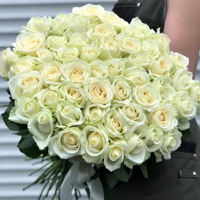 Белые розы Аваланж (Avalanche) купить с доставкой в Минске