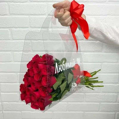 Красивые розы и надпись - очень сильно скучаю и жду