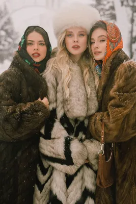 Русские красавицы | Этнические наряды, Женские зимние наряды, Стиль  восьмидесятых