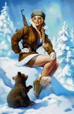 Картина Федота Сычкова «Девушка зимой» (1912) | Вологодская картинная  галерея | Дзен