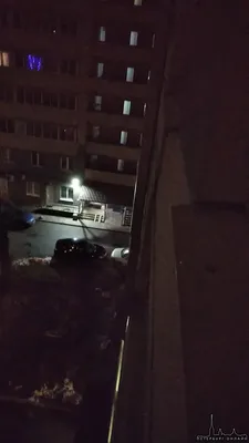 Ночной город с крыши дома - 55 фото