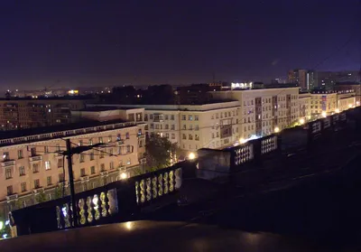 Виды с крыши дома пр. Ленина, 53. Ночь
