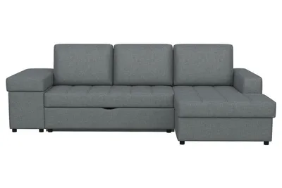 Угловой диван-кровать Консул с левым углом, темно- серый (id 99636529),  купить в Казахстане, цена на Satu.kz