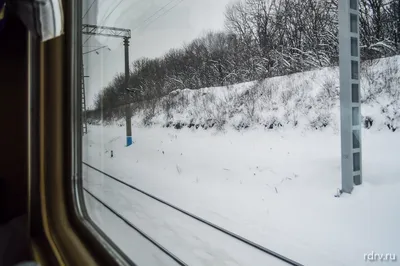 Фото с окна поезда зимой фотографии