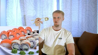 Букет из суши и роллов - Съедобные букеты