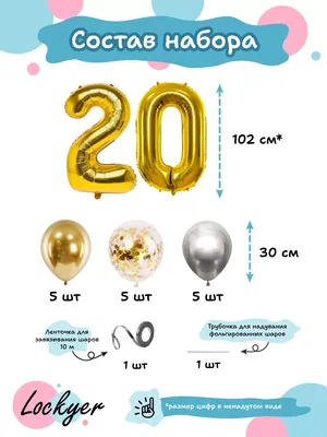 Готовое решение из воздушных шариков и шара-цифры на день рождения 6 лет –  «Сочный лаймовый» — купить в Москве по выгодной цене