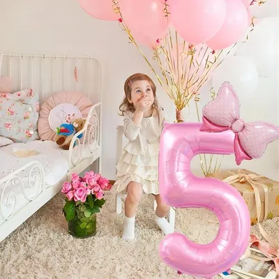 Шары на день рождения «Единорог в розовом с цифрой»🦄 | Купить с доставкой  в Киеве | Лучшая цена
