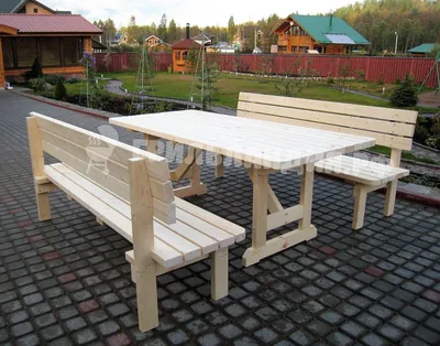 Садовая мебель из дерева на заказ СПб — Фахверк СПБ под ключ