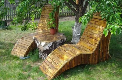 Садовая мебель из дерева, которую можно сделать своими руками | Мария  Дубовцева | Дзен