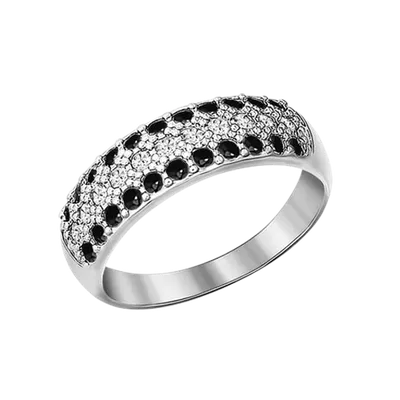 Женское серебряное кольцо 925 пробы. Вставка: Фианиты | Русское Золото 585,  Серебро 925 в Германии