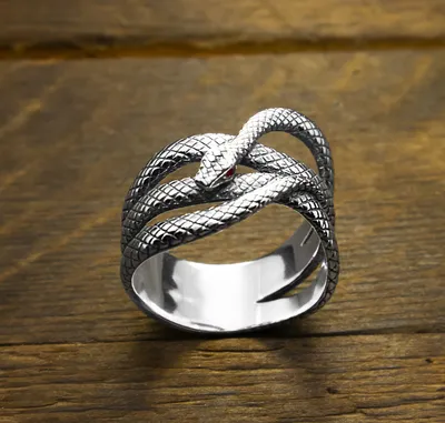 Кольцо женское серебряное Змея (ID#318040176), цена: 2501 ₴, купить на  Prom.ua