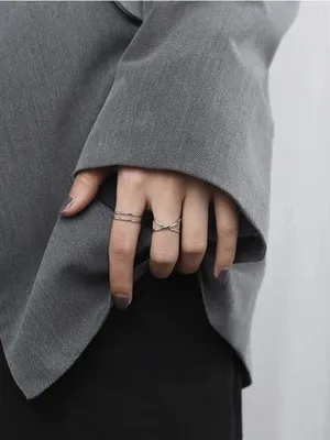 Кольцо женское, набор 3 шт, кольца под серебро. купить по цене 199 ₽ в  интернет-магазине KazanExpress