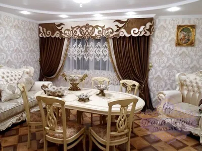 Ламбрекены для штор в интерьере. Ажурные ламбрекены -