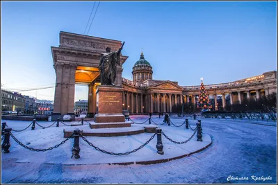 Зимний Санкт-Петербург. Казанский собор. — Фото №338935