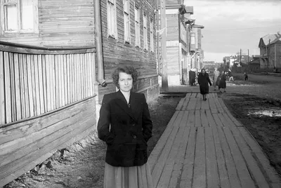 Архангельск — Старые фотографии (1920-1991) — Фото — Городской  электротранспорт