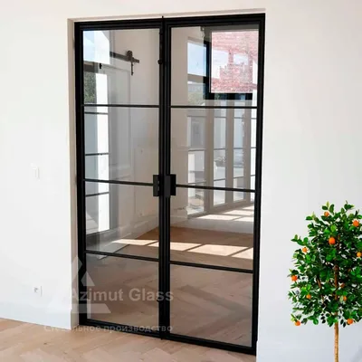 Стеклянные двери лофт на заказ, купить в Санкт-Петербурге, цена от 12000 ₽  | Azimut-Glass