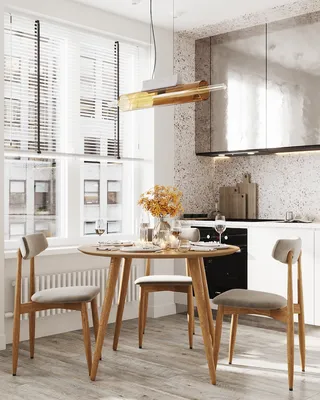 Что выбрать: Круглый или прямоугольный стол на кухню | WoodNeva