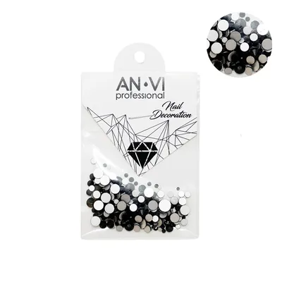 Стразы сваровски ANVI Professional MIX черные №18 200 шт купить: Киев,  Львов, Харьков, Одеса, Днепт и другие города | Sinergy