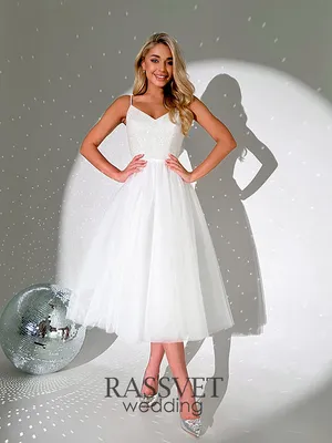 Свадебное платье миди (пляжное) \"Ева лайт\" купить в интернет-магазине  Rassvet wedding