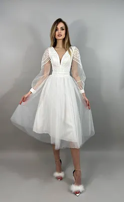Свадебное платье миди Черри Келли - Недорогие свадебные платья odeta-wedding