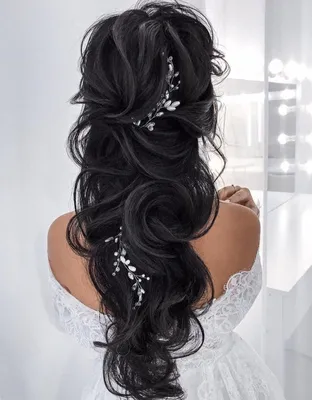 Идеи причёсок_ Hairstyles ideas | Свадебные прически косы, Свадебные  прически, Длинные свадебные прически