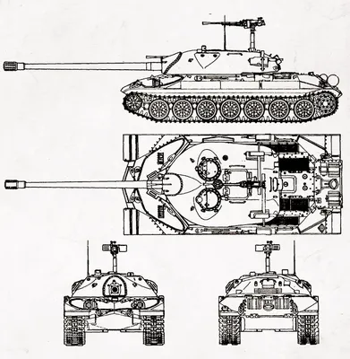 Купить сборную модель танка ИС-7, масштаб 1:100 (Звезда)