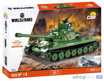 Модель танка ИС-7 1:100 World of Tanks с подставкой