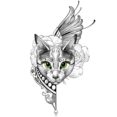 🐱Тату Кошка [Значение]🐱 для Женщин и Мужчин | TattooAssist