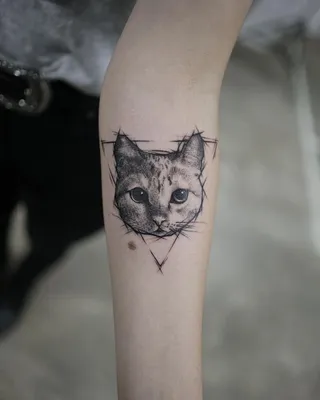Тату кошка | Black cat tattoos, Cat tattoo designs, Cute cat tattoo