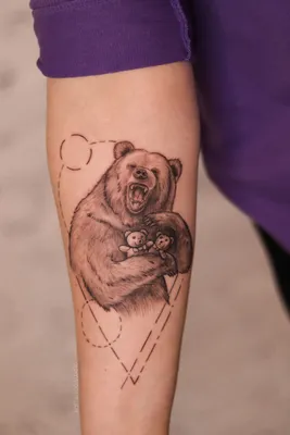 Татуировка медведя на плече у мужчин: значение, идеи и советы - tattopic.ru
