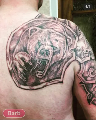 Татуировка медведя на плече – Татуировки | Тату-салон на Колхозке
