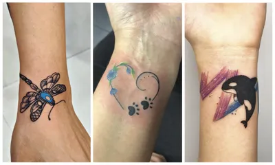 Татуировка звездочки на ноге у девушки - обои для рабочего стола, картинки,  фото