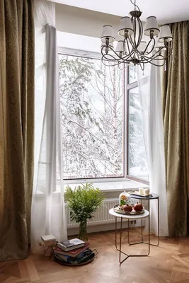 Как рассчитать размер штор на окно: какой длины и ширины должны быть летние  и зимние шторы | Houzz Россия