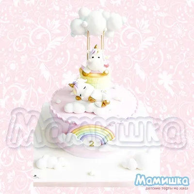 Торт для двойняшек 0203918 стоимостью 8 275 рублей - торты на заказ  ПРЕМИУМ-класса от КП «Алтуфьево»