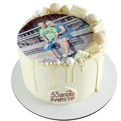 Торт на годовщину свадьбы на заказ с доставкой недорого, фото торта, цена в  интернет-магазине