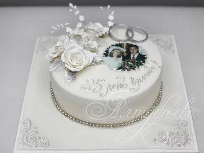 Торт на годовщину свадьбы 07091818 стоимостью 7 000 рублей - торты на заказ  ПРЕМИУМ-класса от КП «Алтуфьево»