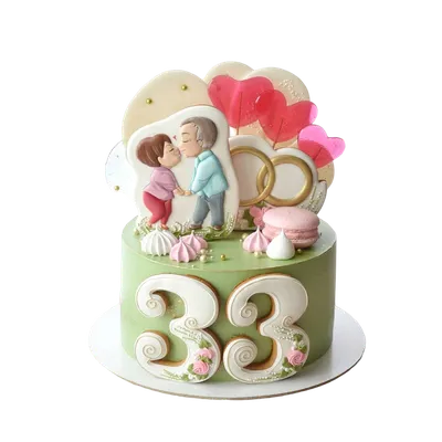Бенто торт на годовщину свадьбы | Торт на годовщину свадьбы, Торт на день  рождения, Вкусняшки