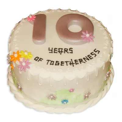 Декор торта на годовщину
