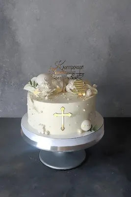 Торт с ангелочками на Крещение 28032220 стоимостью 9 850 рублей - торты на  заказ ПРЕМИУМ-класса от КП «Алтуфьево»