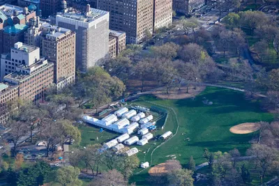 Центральный парк с высоты 800 метров, Нью-Йорк (3 фото+панорама)