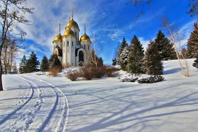 Обои зима Свалка - Православные церкви, монастыри, обои для рабочего стола,  фотографии зима, города, православные, церкви, монастыри Обои для рабочего  стола, скачать обои картинки заставки на рабочий стол.