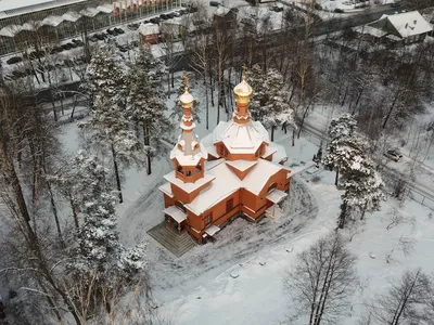 Иркутская область Зима Церковь Николая Чудотворца Фотография