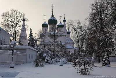 Церковь зимой - Зима - Фотообои - Каталог - Блокнот Художника