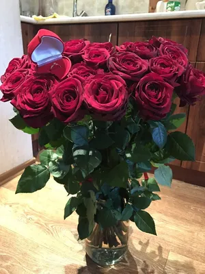 Букет из 15 розовых роз (Эквадор, 50-60 см) - Доставка цветов в  Екатеринбурге
