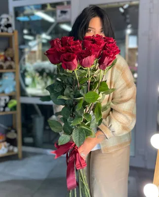 Букет из 9 пионовидных роз в Оренбурге купить, заказать с доставкой - Fleur