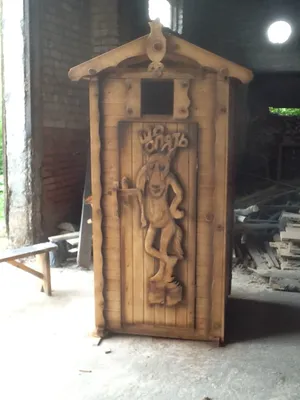 Туалет для дачи деревянный АV-14 купить в Москве недорого