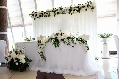 Оформление зала на свадьбу в Мозыре: свадебные украшения - 8 оформителей