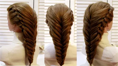 Коса Рыбий хвостКосичкиПлетениеНа средние волосыHairstyles Braids fishtail  топ - YouTube | Прическа рыбий хвост, Косы, Волосы в хвосте