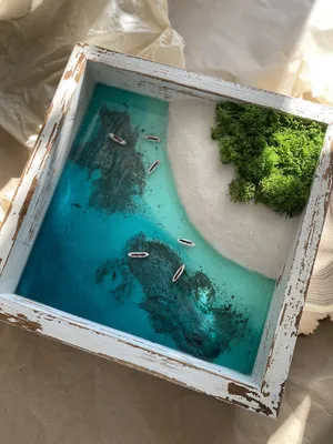 Чек-лист по созданию моря из эпоксидной смолы | Пикабу