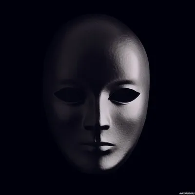 Простая маска в виде лица в полумраке — Картинки и авы | Белая фотография,  Маска, Лицо